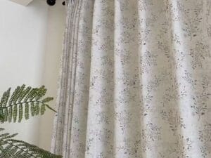 Keqiao пасторальный светло-серый цветочный льняной оконный экран - B2B оптовая мягкий домашний декор (спички homecurtain.vip)