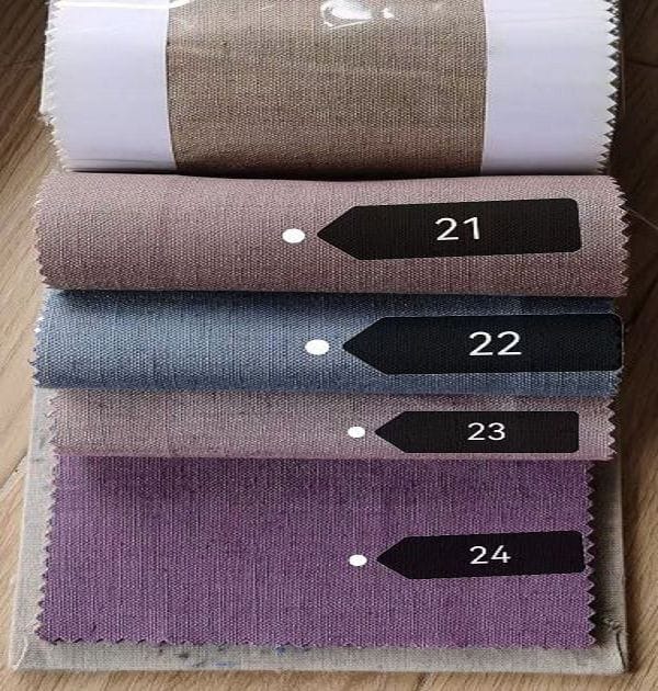 Linen Cafe Curtains - Premium Keqiao Multicolored Linen Fabric