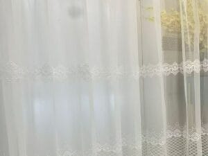 Keqiao белое кружево вышитые окна экран - B2B оптовая тонкий элегантный декор