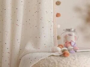 Keqiao colorful sequined sheer window screen - B2B wholesale sparkly party decor