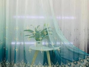 Keqiao gradient blue dragonfly window screen - B2B wholesale fresh nature decor
