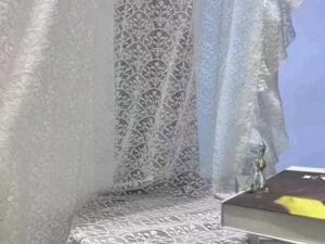 Keqiao белое кружево вышитые окна экран - B2B оптовая тонкий элегантный декор