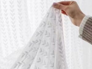 Keqiao French floral lace window screen - B2B wholesale elegant sheer decor