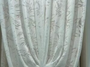 Keqiao white bamboo leaf sheer window screen - B2B wholesale natural light-filtering decor