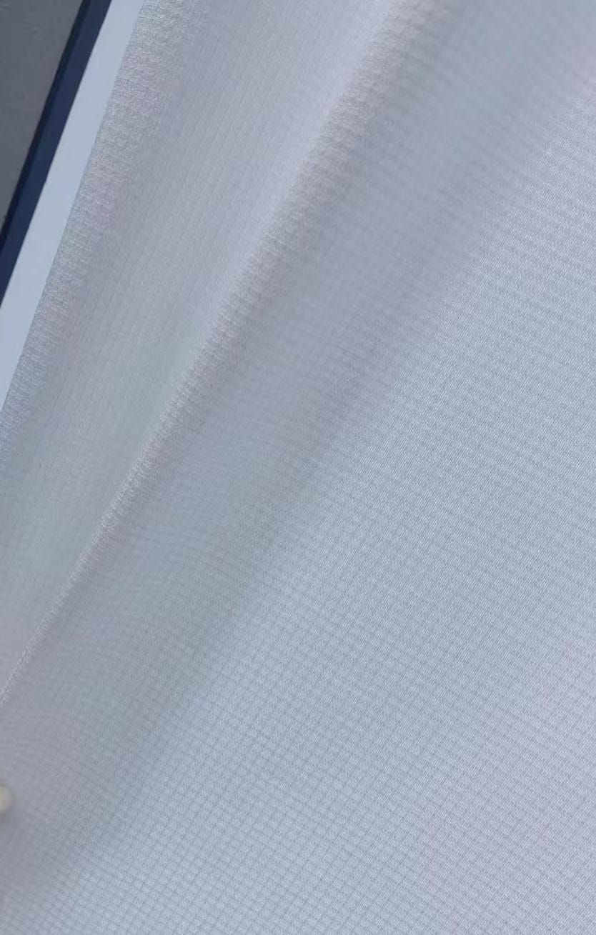 Keqiao, Shaoxing, China Simple Fine Checkered Sheer Window Screen - B2B Wholesale Minimalist Light-Transmitting Living Room Kitchen Decor 1 Keqiao Fine Checkered Sheer Window Screen - B2B Wholesale Minimalist Light-Transmitting Decor