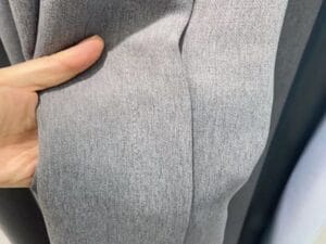 Keqiao blackout light grey textured curtain fabric - B2B wholesale durable decor