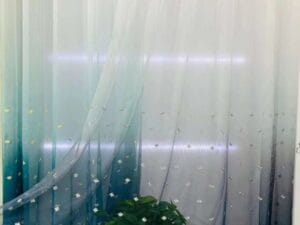 Keqiao gradient blue star diamond window screen - B2B wholesale shimmering elegant decor