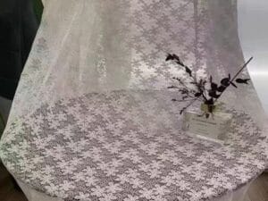 Keqiao французский цветочный кружевной оконный экран - B2B оптовая романтический декор (соответствует homecurtain.vip)