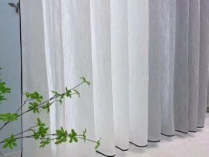 Keqiao white light grey textured window screen - B2B wholesale minimalist decor