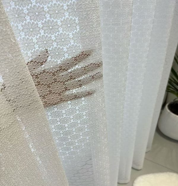 Keqiao, Shaoxing, China White Patterned Sheer Window Screen - B2B Wholesale Versatile Light-Filtering Bedroom Living Room Decor 2 Keqiao White Patterned Sheer Window Screen - B2B Wholesale Versatile Light-Filtering Decor