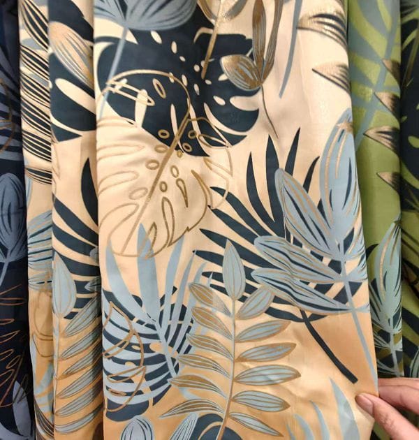 China Curtain Fabric Wholesale 3 Keqiao Tropical Plant Print Curtains - B2B Wholesale Vibrant Living Room Decor