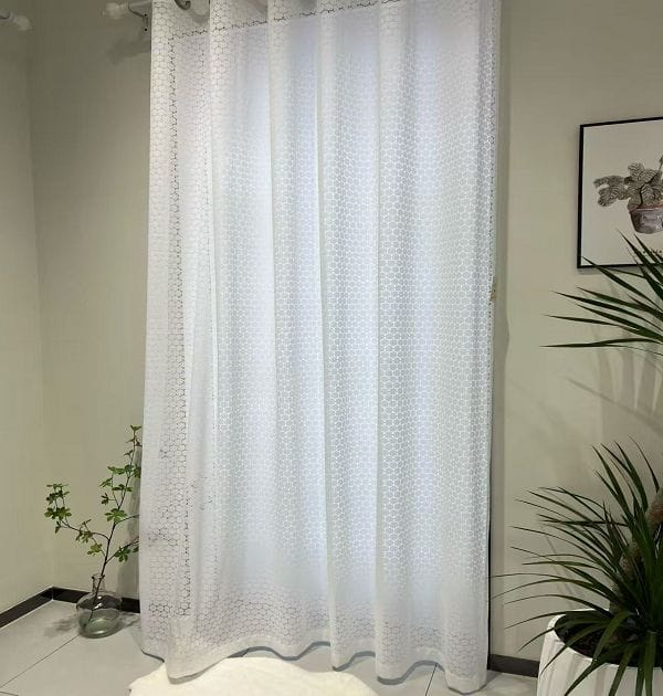 Keqiao, Shaoxing, China White Patterned Sheer Window Screen - B2B Wholesale Versatile Light-Filtering Bedroom Living Room Decor 1 Keqiao White Patterned Sheer Window Screen - B2B Wholesale Versatile Light-Filtering Decor