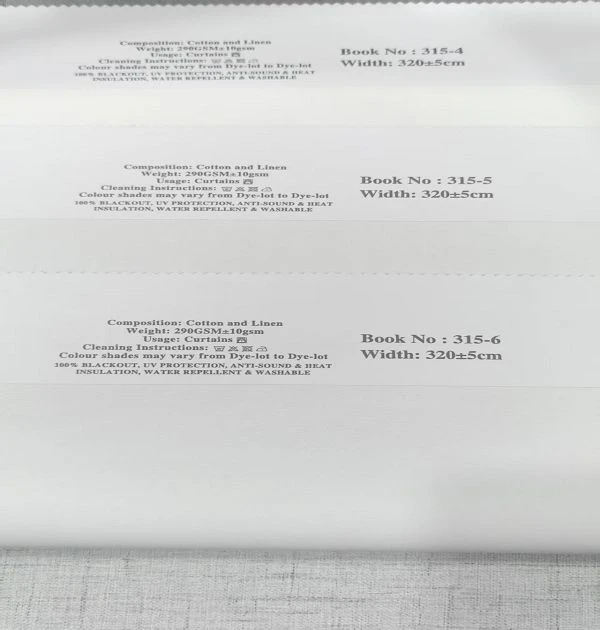 100% Ткань для штор блэкаут - белая основа, 13 цветов | Теплоизолированная ткань для блокировки солнца 5 100% Ткань Blackout Detail - белая основа и текстурированная лицевая сторона (13 цветов)