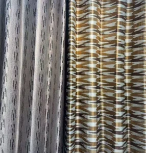 Wholesale textured semi-sheer curtains - soft fabric texture