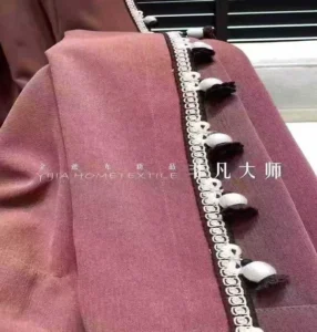 China chenille curtain fabric sample