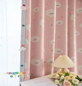Wholesale kids chenille curtains - safe cordless design