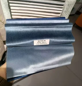 Teal Italian Velvet Curtain Fabric Texture & Sheen
