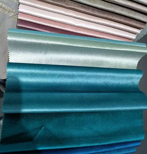 Teal Italian Velvet Curtain Fabric Texture &Amp; Sheen