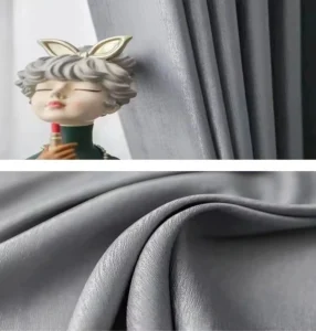 luxury grey blackout curtain fabric texture