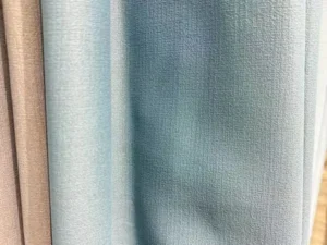 modern living room textured curtain fabric blue grey