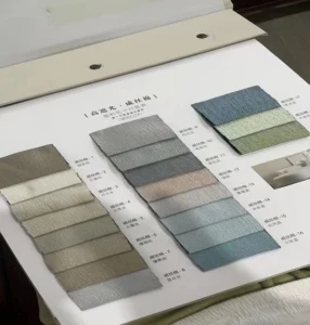 modern textured blackout fabric color chart keqiao