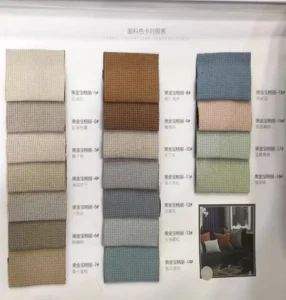 premium chenille blackout curtain fabric color book