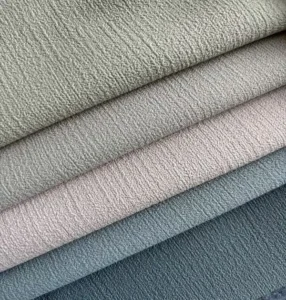textured crepe curtain fabric close up detail