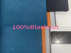100 percent blackout faux linen curtain fabric texture wholesale