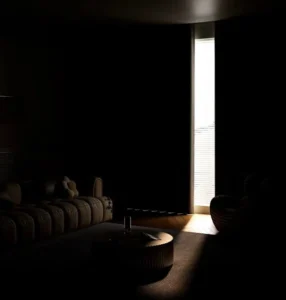 seamless blackout linen curtain fabric factory direct