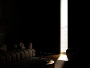 seamless blackout linen curtain fabric factory direct