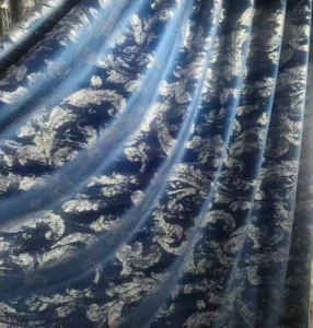Thick 1200gsm gold stamped velvet curtain material direct from our manufacturing factory.