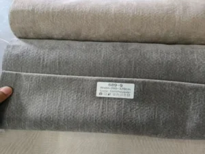 Contact Us 2 Close-Up Of 1400Gsm Heavyweight Double-Sided Chenille Curtain Fabric, Ideal For Premium Hotel Drapery