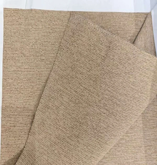 Thick Textured 1300G Faux Linen Blackout Fabric Suitable For Hotel Projects