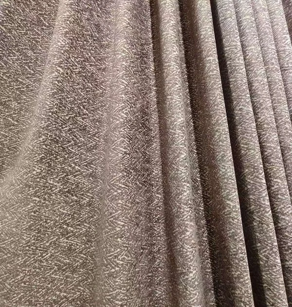 Textured 1300G Heavyweight Faux Linen Blackout Curtain Fabric For Wholesale